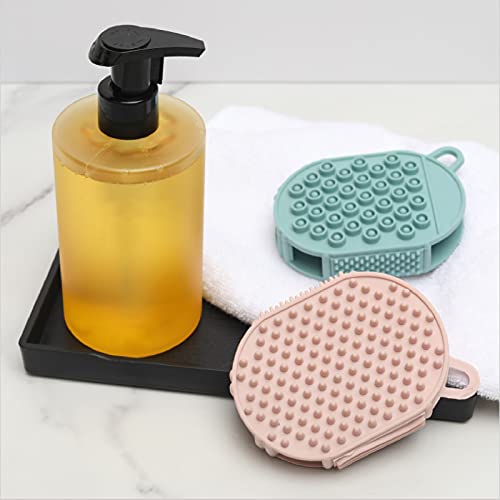 Lucare Bath Scrubber גוף ארגונומי ניקוי מקלחת מברשת ירוק נהדר