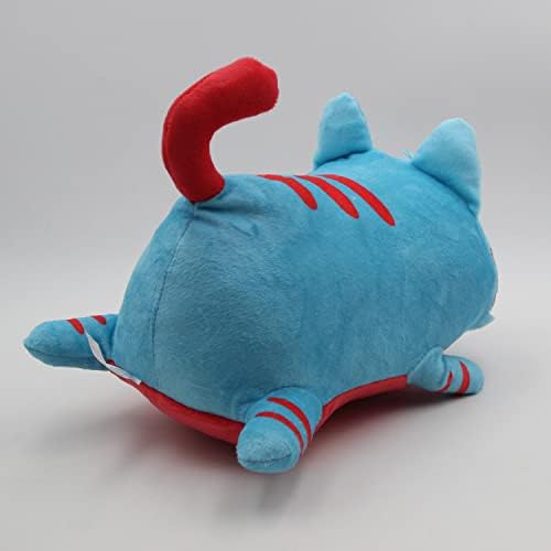 9.8 '' Kawaii Gravycatman Plush צעצוע חתול כחול חמוד בעלי חיים ממולאים קיטי בובת כרית חתלתול פלושי