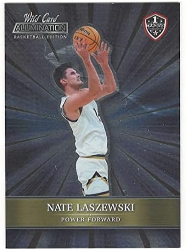 נאט Laszewski RC 2022 אלומינציה של קלף הבר ABC-64 Notre Dame Rookie NM+ -MT+ כדורסל NBA