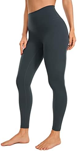 Crz יוגה חמאת נשים חותלות אימון 26.5 ''- מכנסי יוגה בעלי מותניים גבוהים באורך מלא טרקלין חדר כושר רך רך