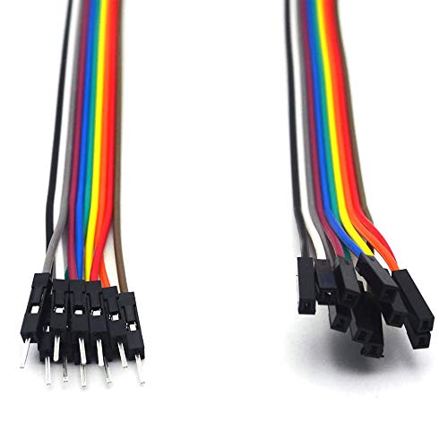 Treedix Clip Clip 20pin 20 סמ חוט קפיצה זכר ונקבה 5 צבעים מובילים תואמים ל- Arduino Raspberry Pi
