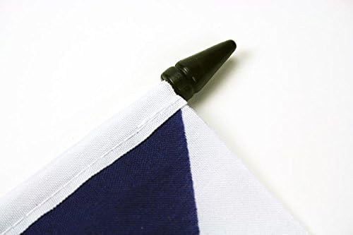 דגל טייוואן דגל שולחן 4 איקס 6 - דגל שולחן טייוואן 15 איקס 10 ס מ-מקל פלסטיק שחור ובסיס