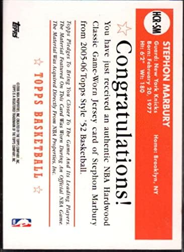 Stephon Marbury Card 2005-06 TOPP