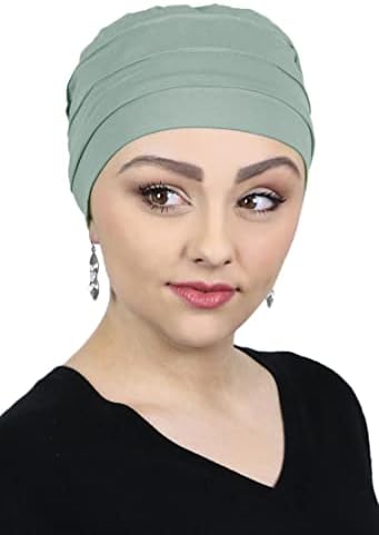 צעיפים של כובעים ועוד סרטן כובע כימיה לנשים עם נשים עם ראשים קטנים טורבן במבוק פטיט לכיסוי ראש נשירת שיער
