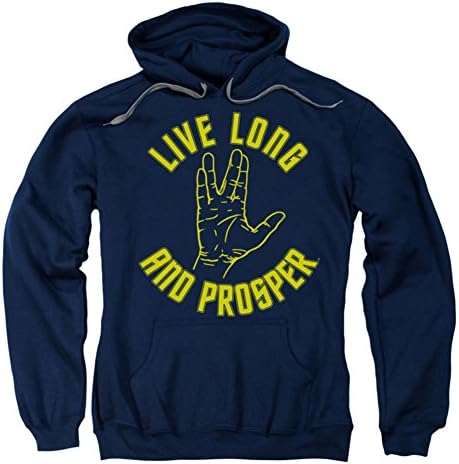 מסע בין כוכבים - Mens Live Long Handie Hoodie