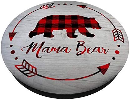 מתנת דוב אמא - Buffalo משובצת מאמא דוב פופ -פופ -פופגריפ: אחיזה ניתנת להחלפה לטלפונים וטאבלטים