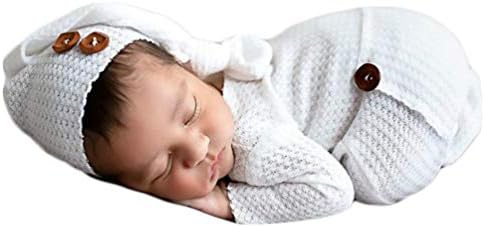 אופנה יילוד בני בנות תינוק תמונה לירות אבזרי תלבושות סרוגה בגדים ארוך זנב כובע מכנסיים אבזרי צילום
