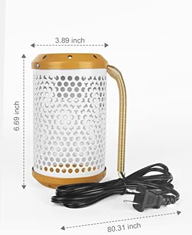 מתקן מנורת זוחל ביצה חכמה + נורת חום קרמיקה 75W