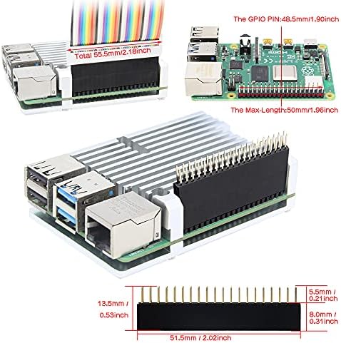 תולעת חנון Raspberry Pi 4 מארז עם 20W סוג C 5V 4A אספקת חשמל, Raspberry Pi 4 Armor Aluminum סגסוגת סגסוגת