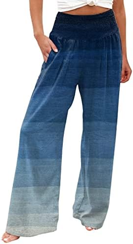 מכנסי טרניעה של אוזממיאן נשים מזדמנים נשים טווח מודפס נשים מותניים גבוהות שמור על מכנסיים ארוכים